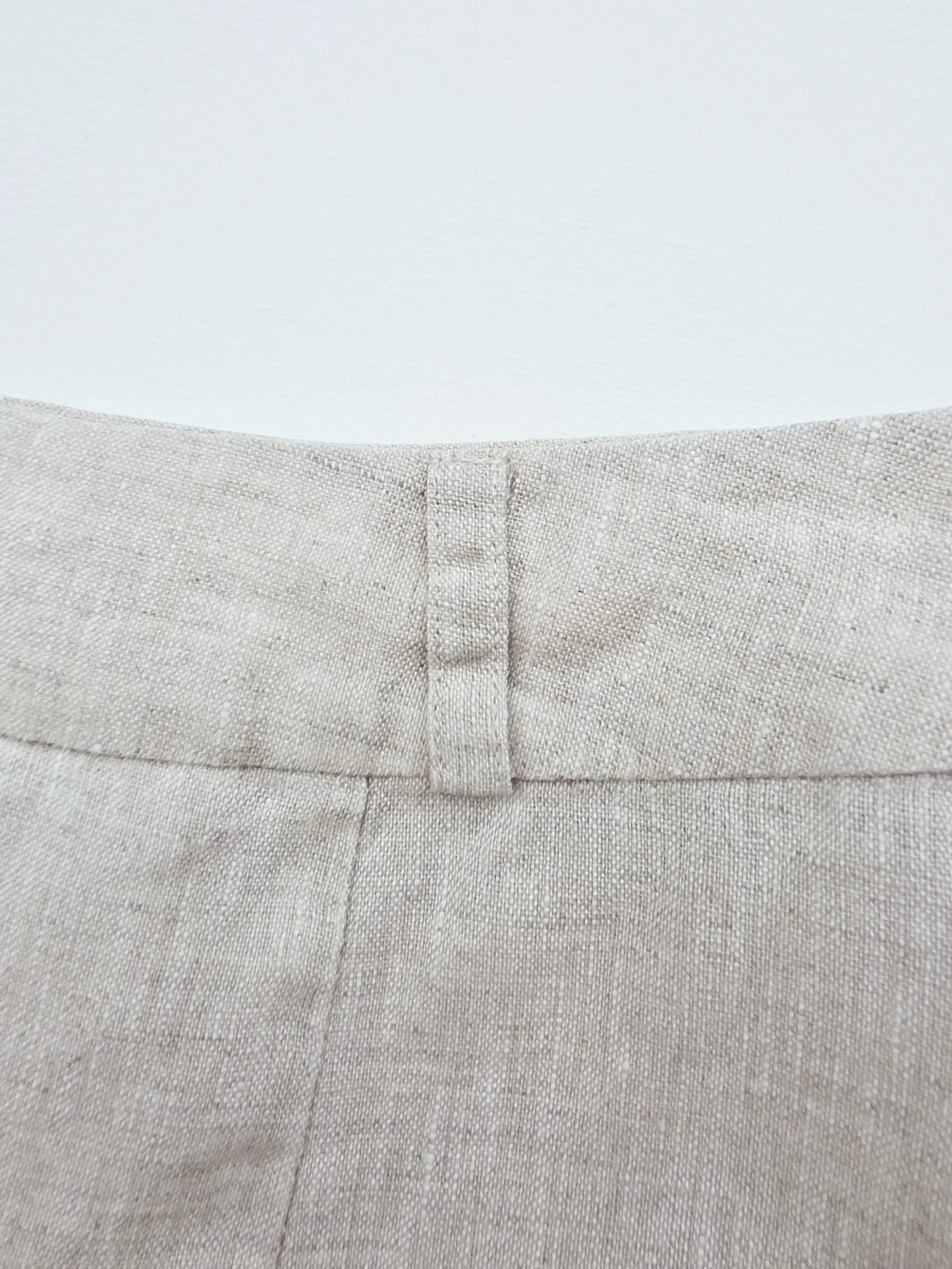High Waisted Slit Skirt - 100% Linen (Flax) ALKU clothing
