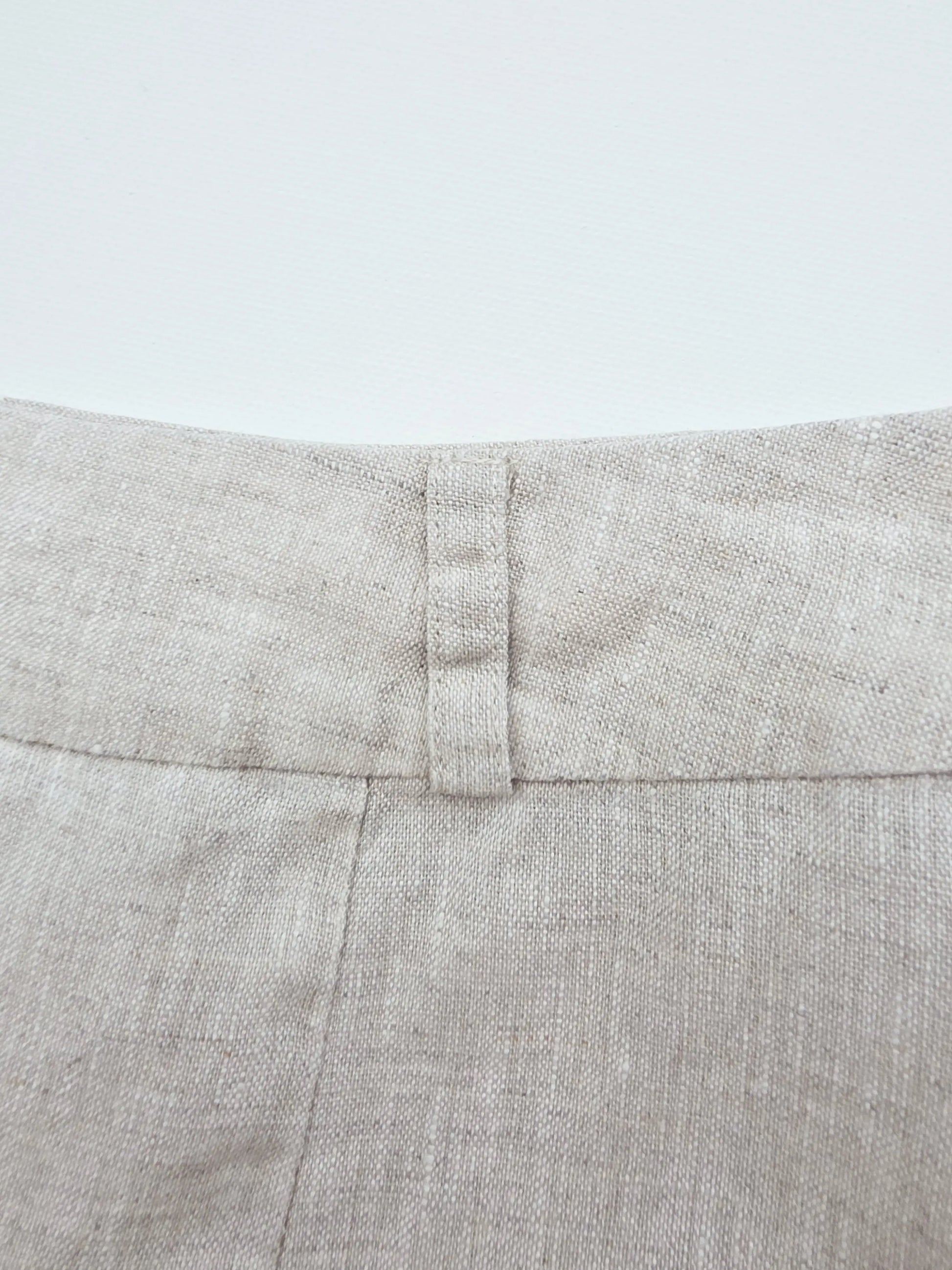 High Waisted Slit Skirt - 100% Linen (Flax) ALKU clothing