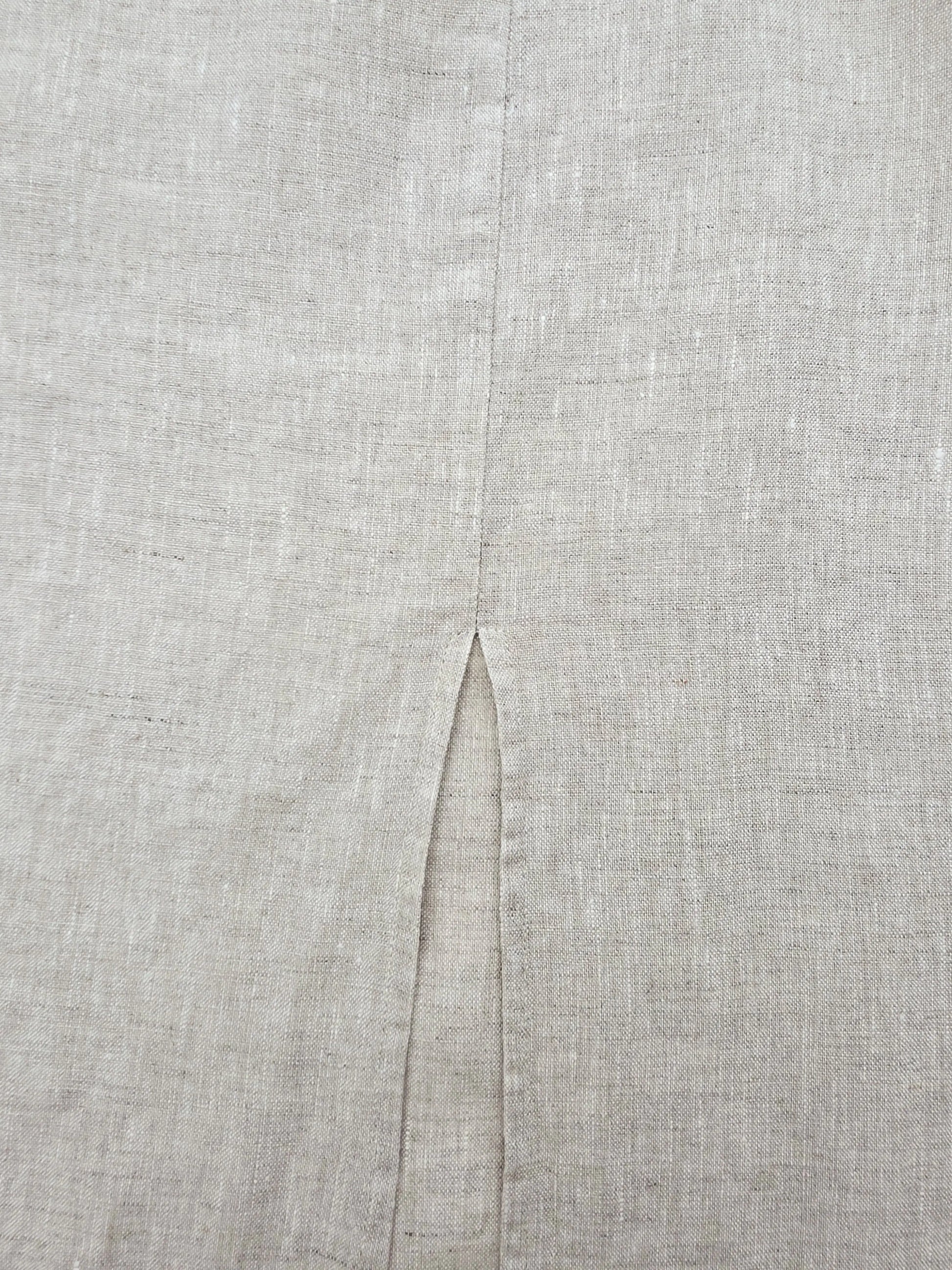 High Waisted Slit Skirt - 100% Linen (Flax) ALKU clothing